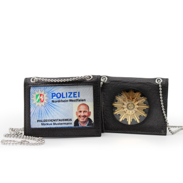 Leder-Ausweismappe Schupo