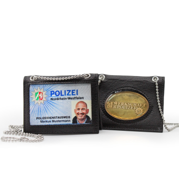 Leder-Ausweismappe Kripo