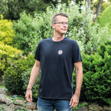 Kurzarm-Shirt schwarz, M