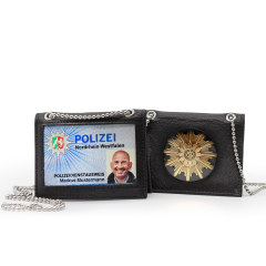 Leder-Ausweismappe Schupo